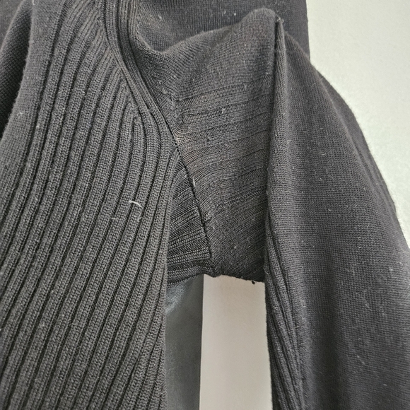 Vince Wool and Leather Sweater - Picture 7 of 14